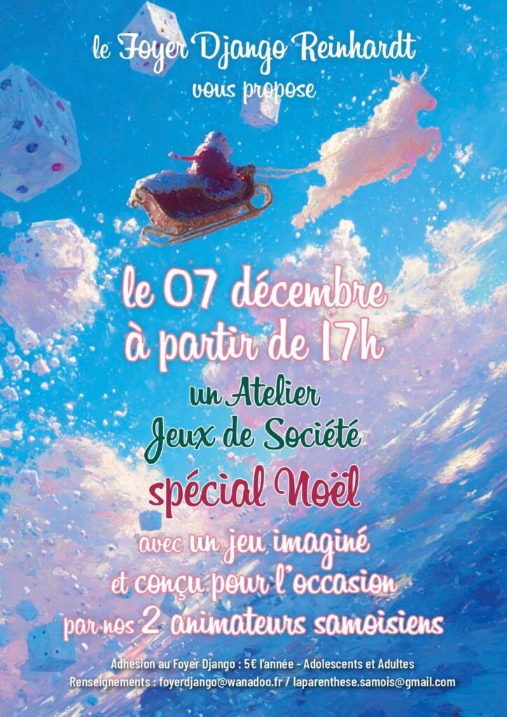 Atelier Jeux de société